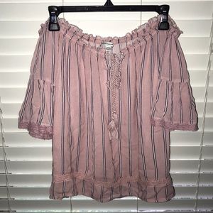 American eagle off the shoulder top